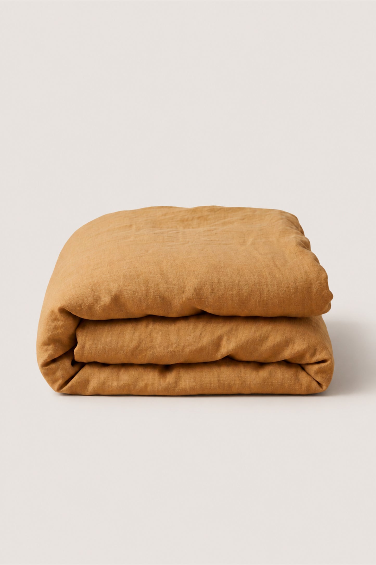 Linen duvet cover in Amber