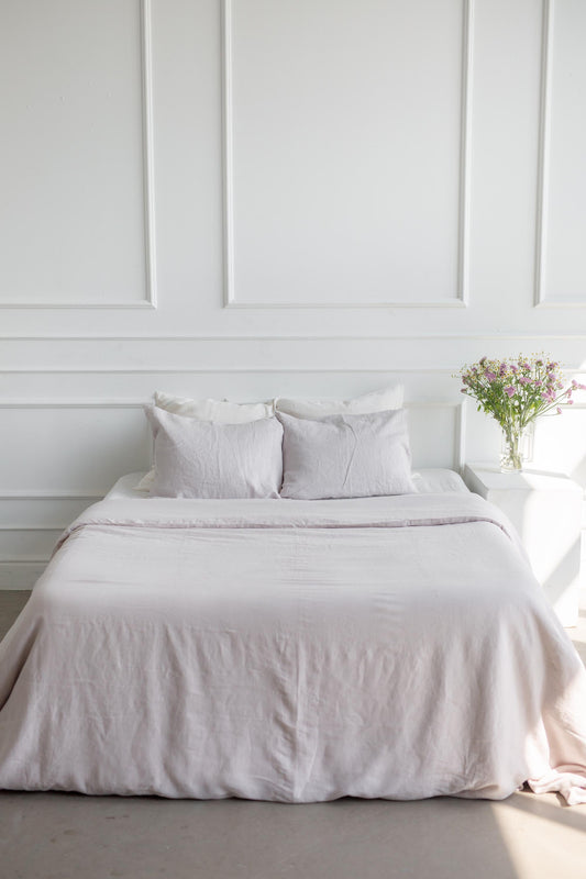 Linen duvet cover in Cream