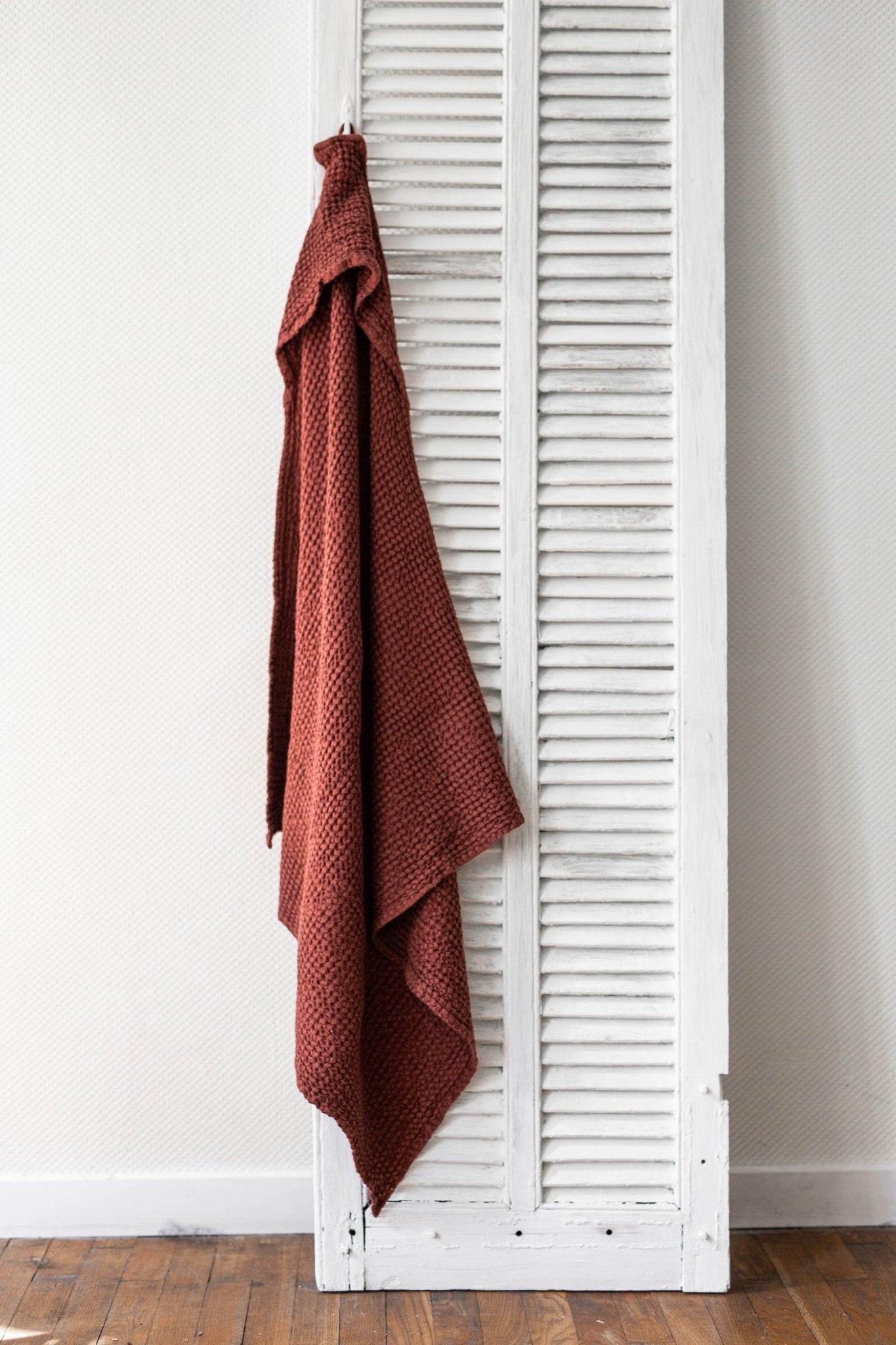 Baby hooded linen towel - Her Linen