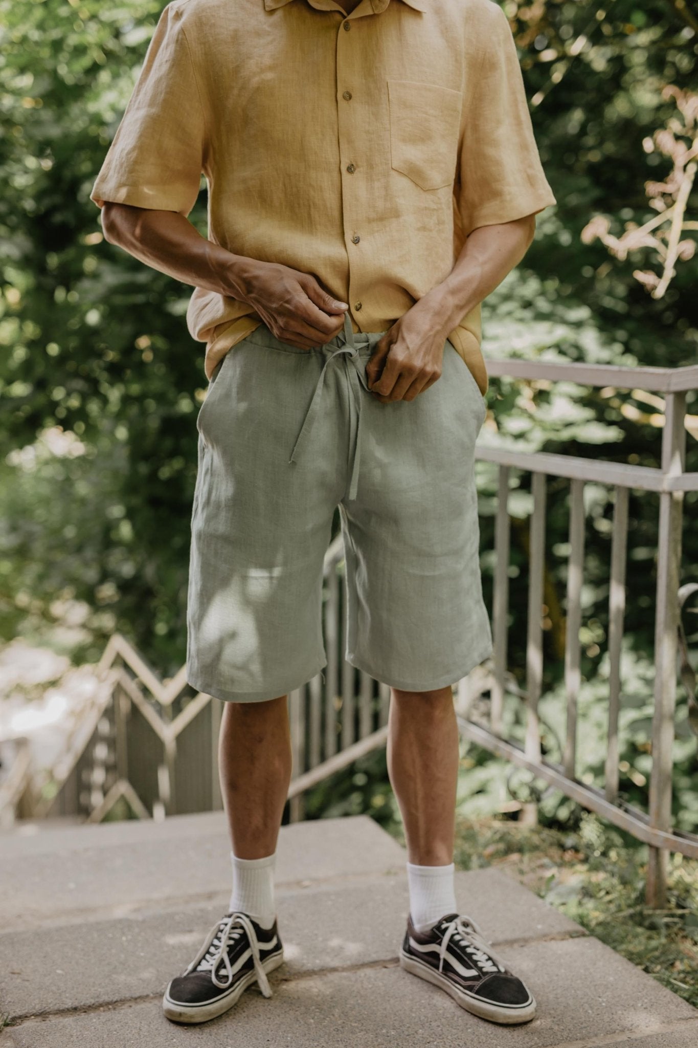 Classic linen shorts HERMES - Her Linen