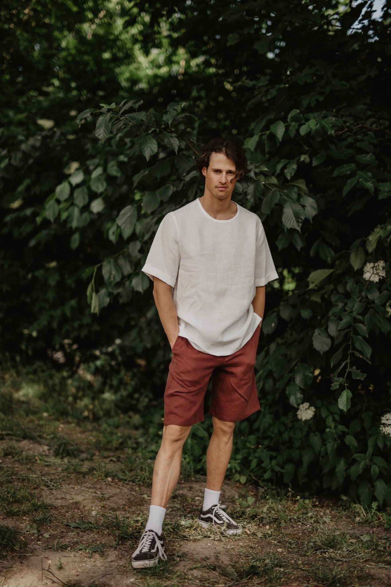 Classic linen shorts HERMES - Her Linen