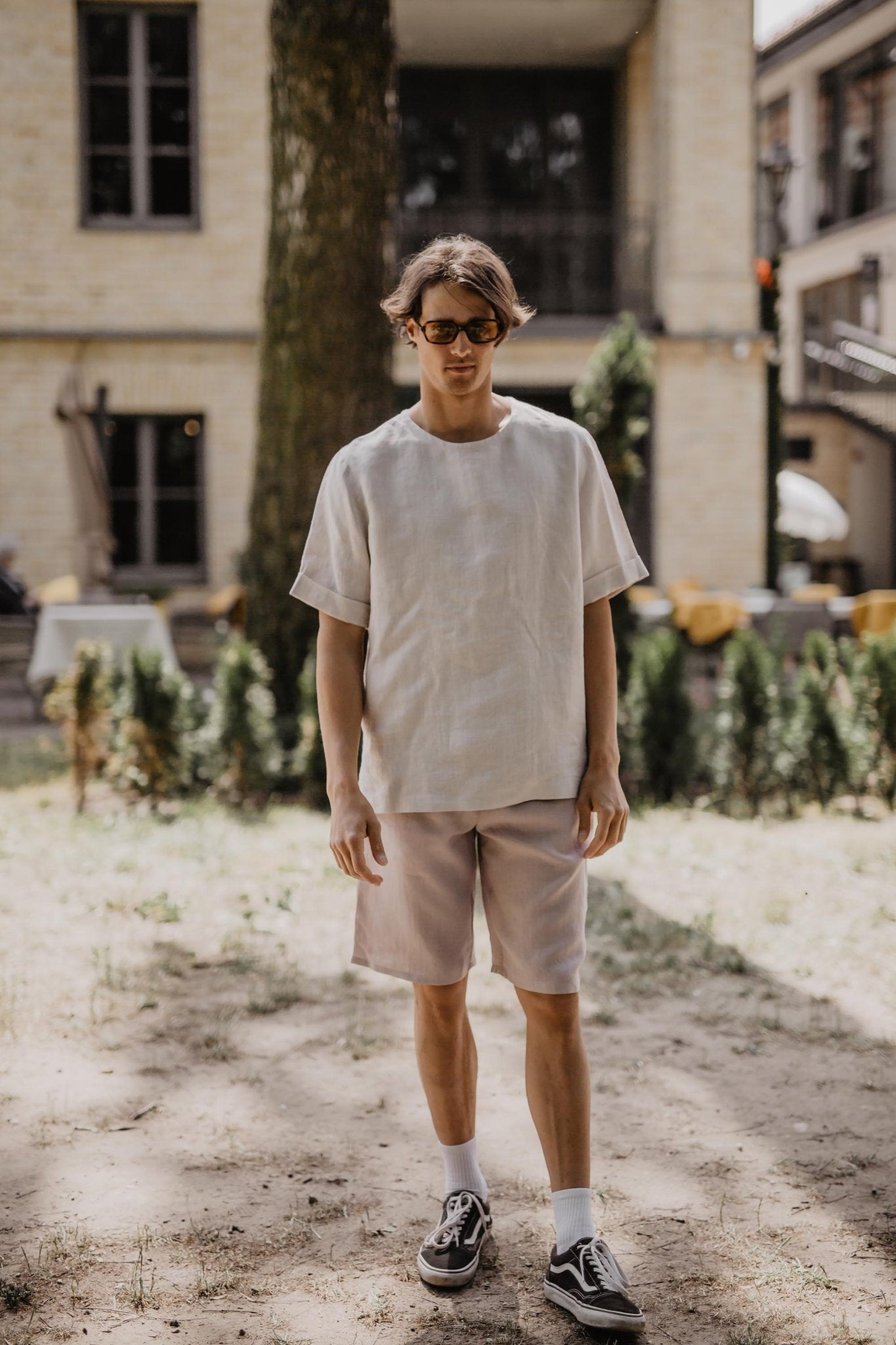 Classic linen shorts HERMES - Her Linen