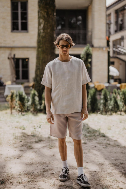 Classic linen shorts HERMES - Her Linen
