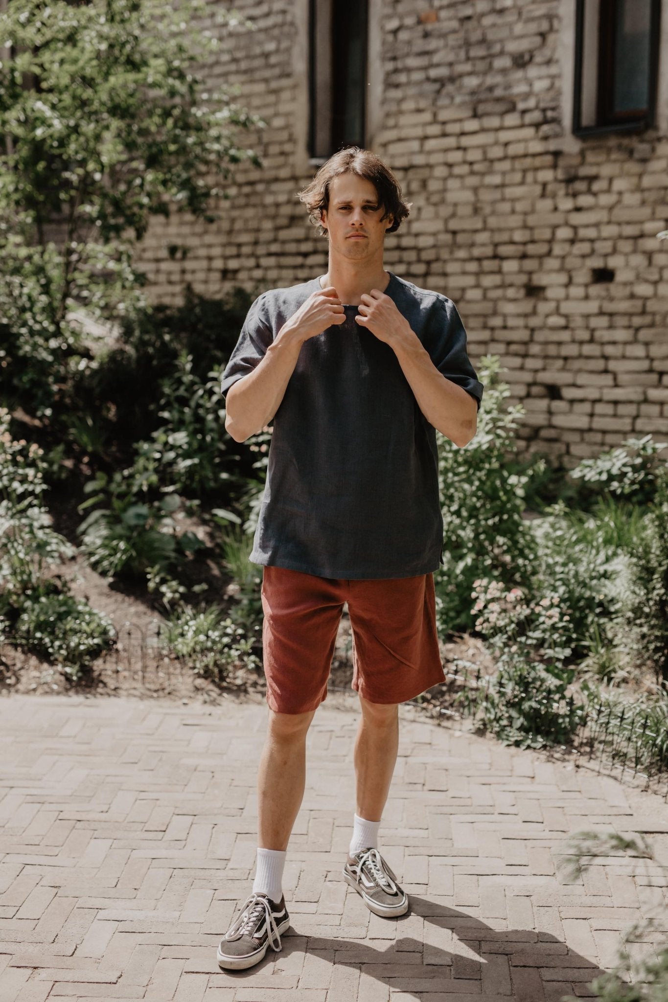 Classic linen shorts HERMES - Her Linen