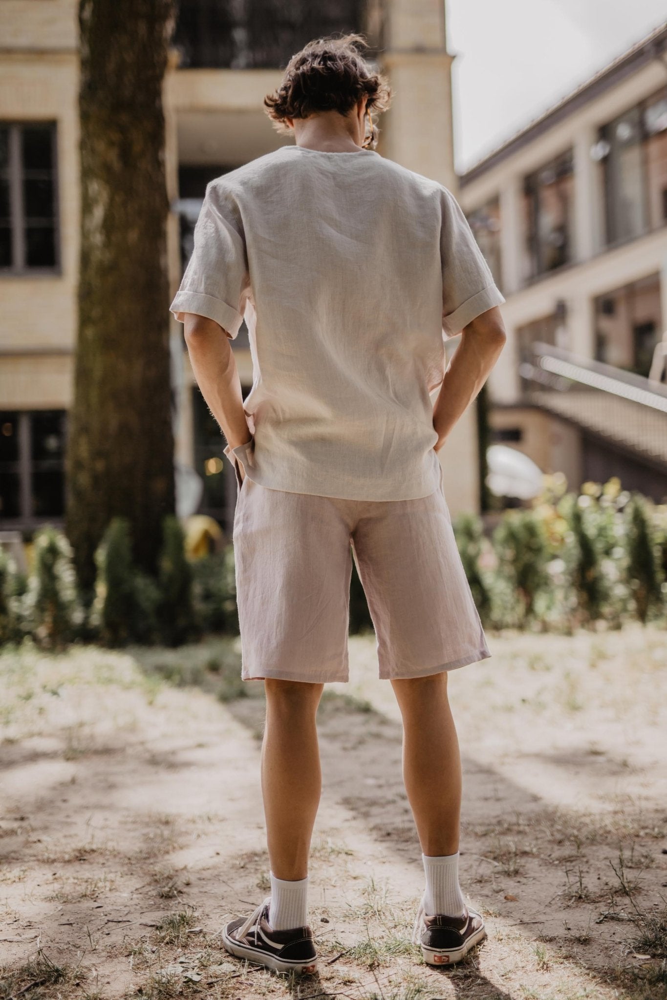 Classic linen shorts HERMES - Her Linen