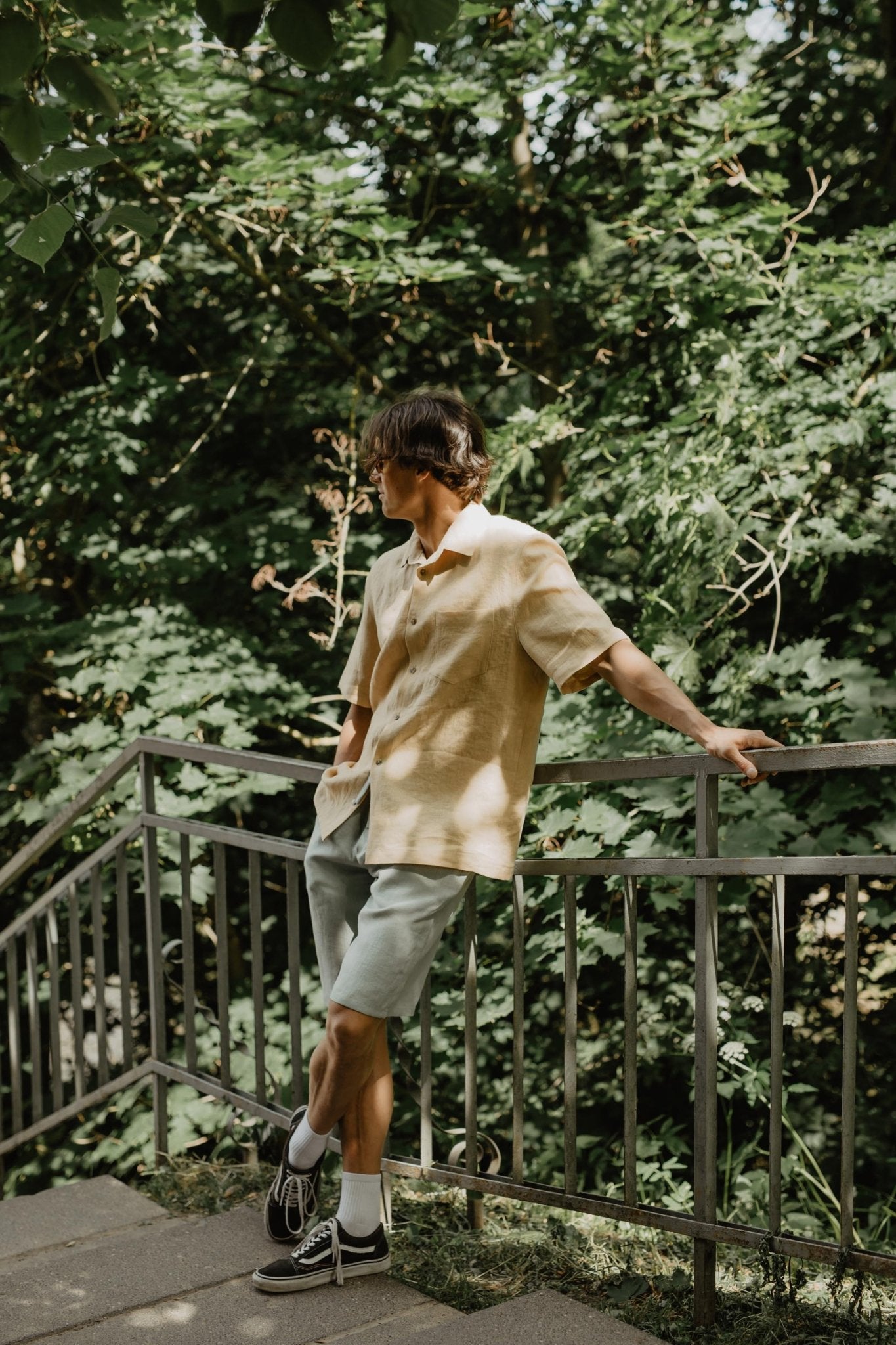 Classic linen shorts HERMES - Her Linen