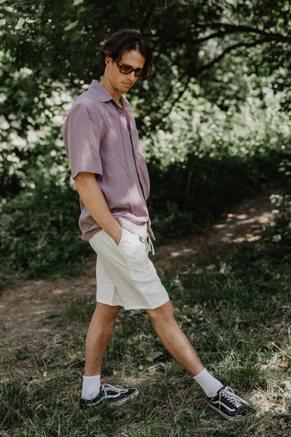 Classic linen shorts HERMES - Her Linen