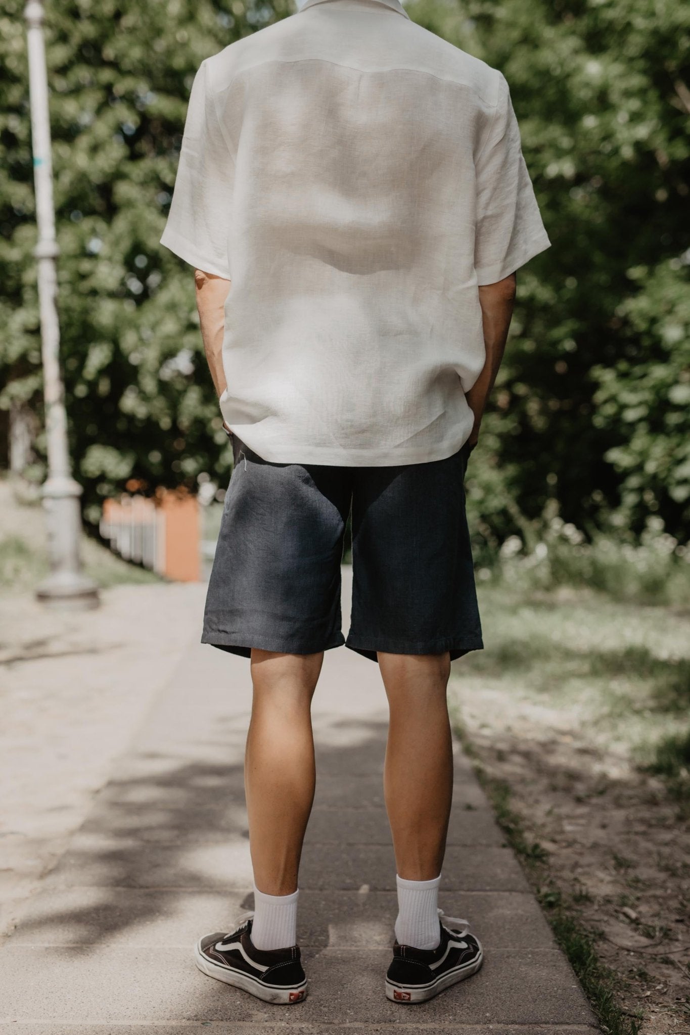 Classic linen shorts HERMES - Her Linen
