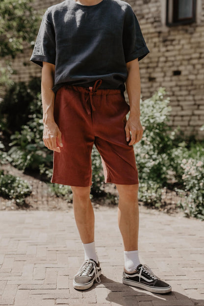 Classic linen shorts HERMES - Her Linen