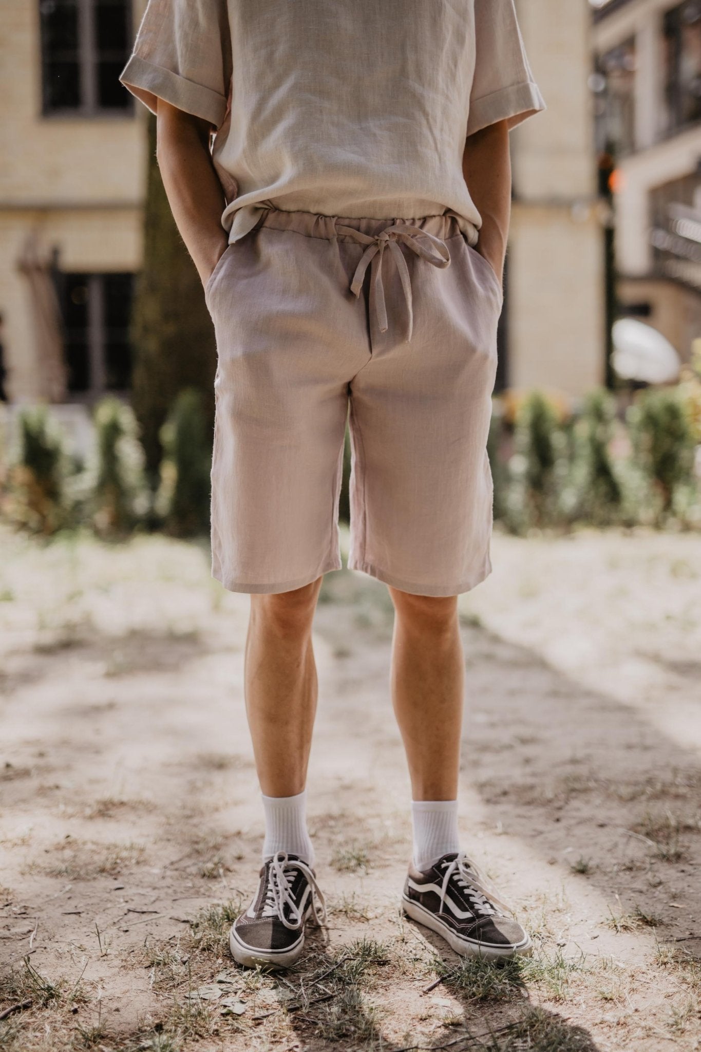 Classic linen shorts HERMES - Her Linen