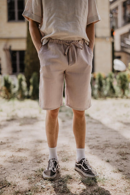 Classic linen shorts HERMES - Her Linen