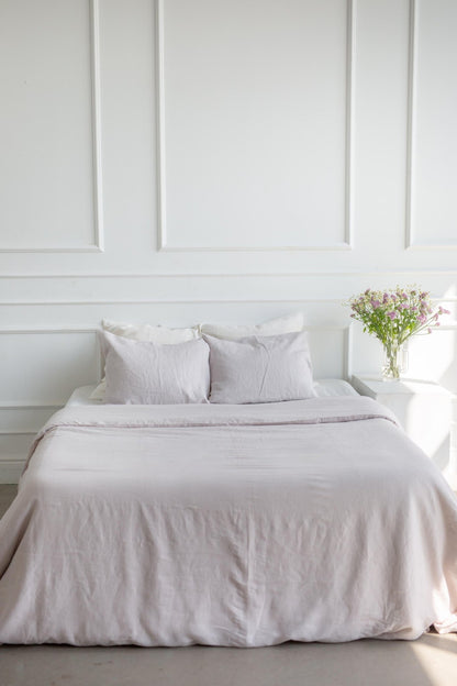 Linen bedding set in Cream - Her Linen