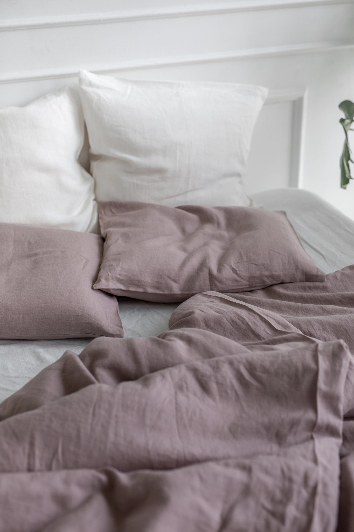 Linen bedding set in Rosy Brown - Her Linen