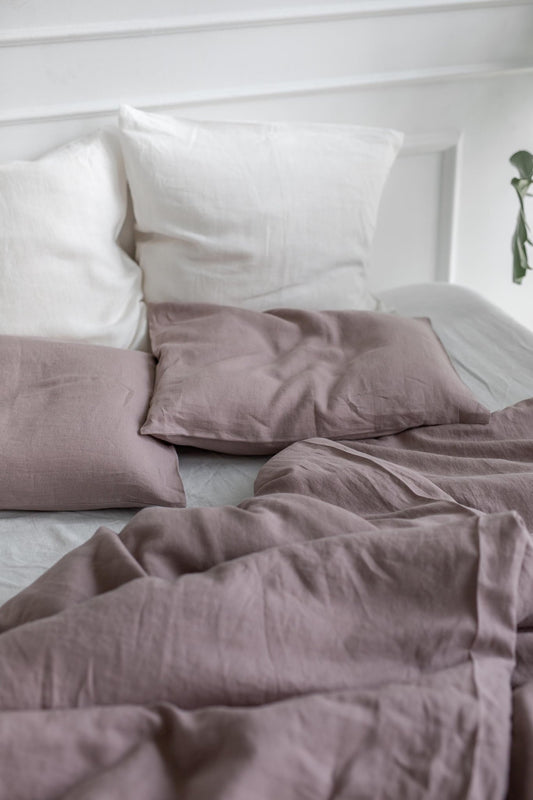 Linen bedding set in Rosy Brown - Her Linen