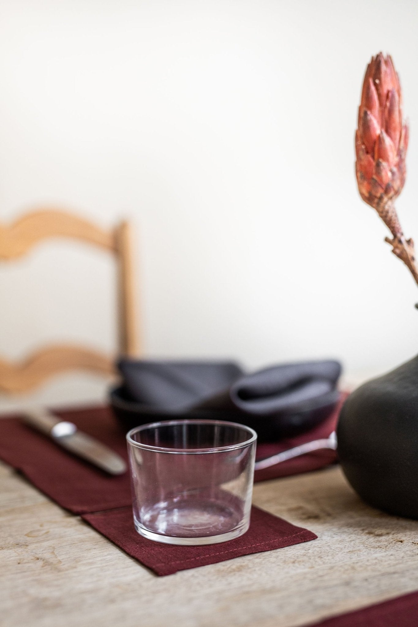 Linen coasters set of 2 - Her Linen