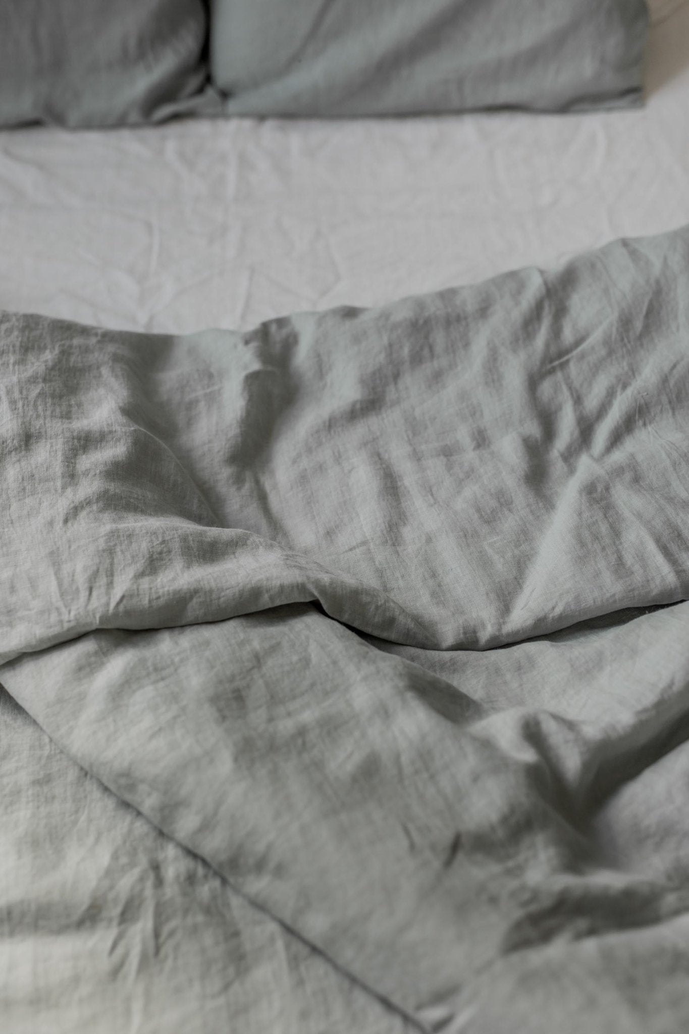 Linen duvet cover in Sage Green - Her Linen