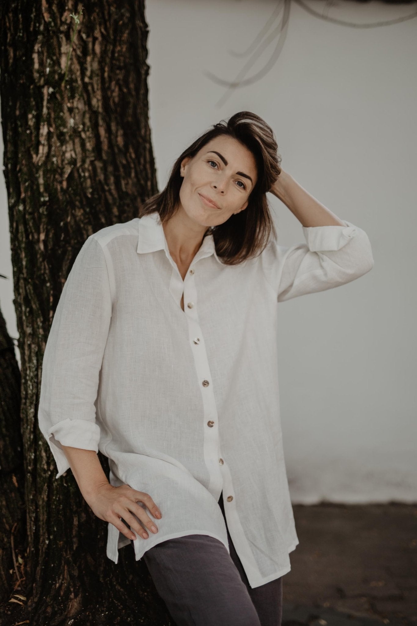 Linen oversized shirt Marrakesh - Her Linen