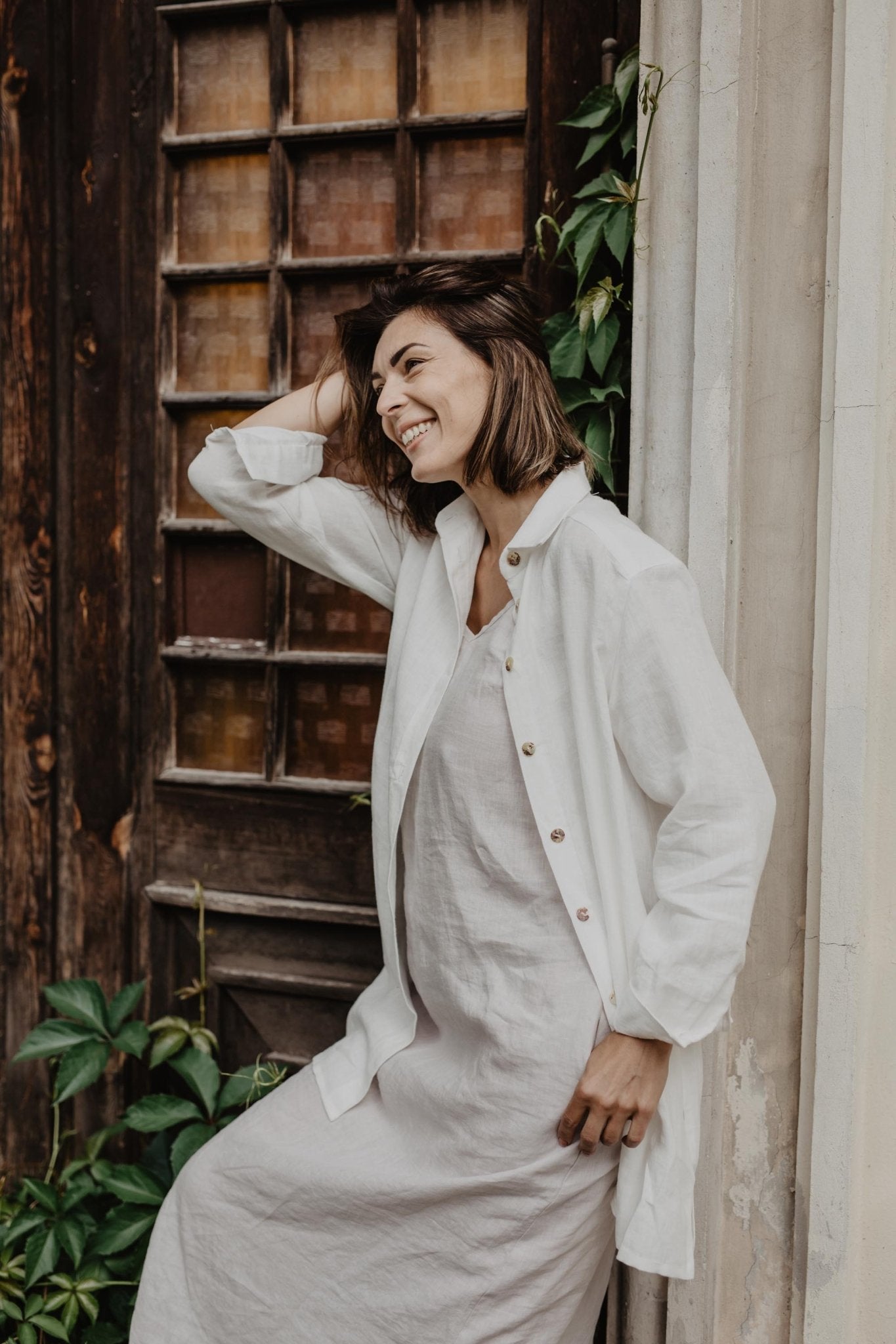 Linen oversized shirt Marrakesh - Her Linen