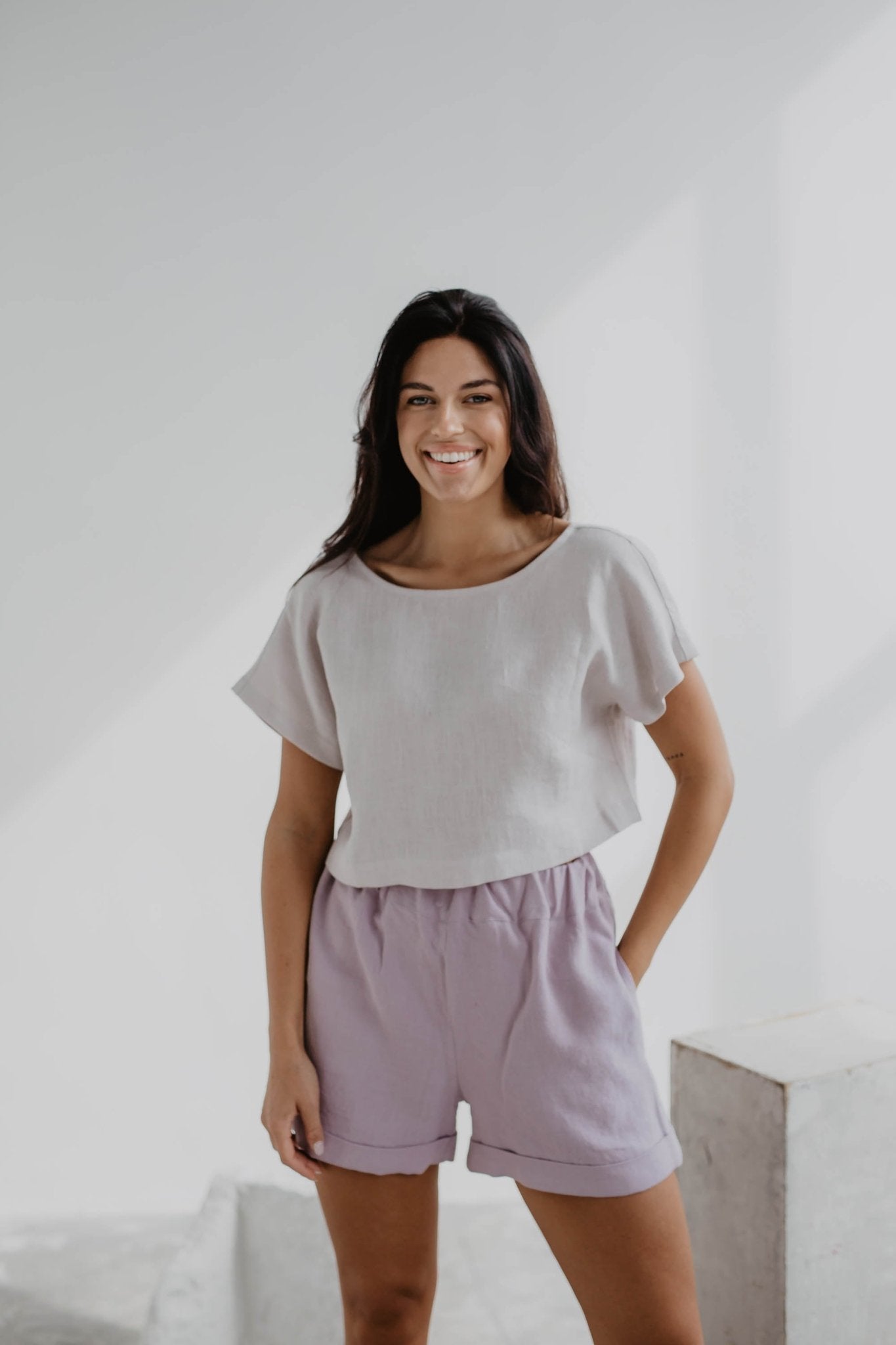 Linen shorts MIA - Her Linen