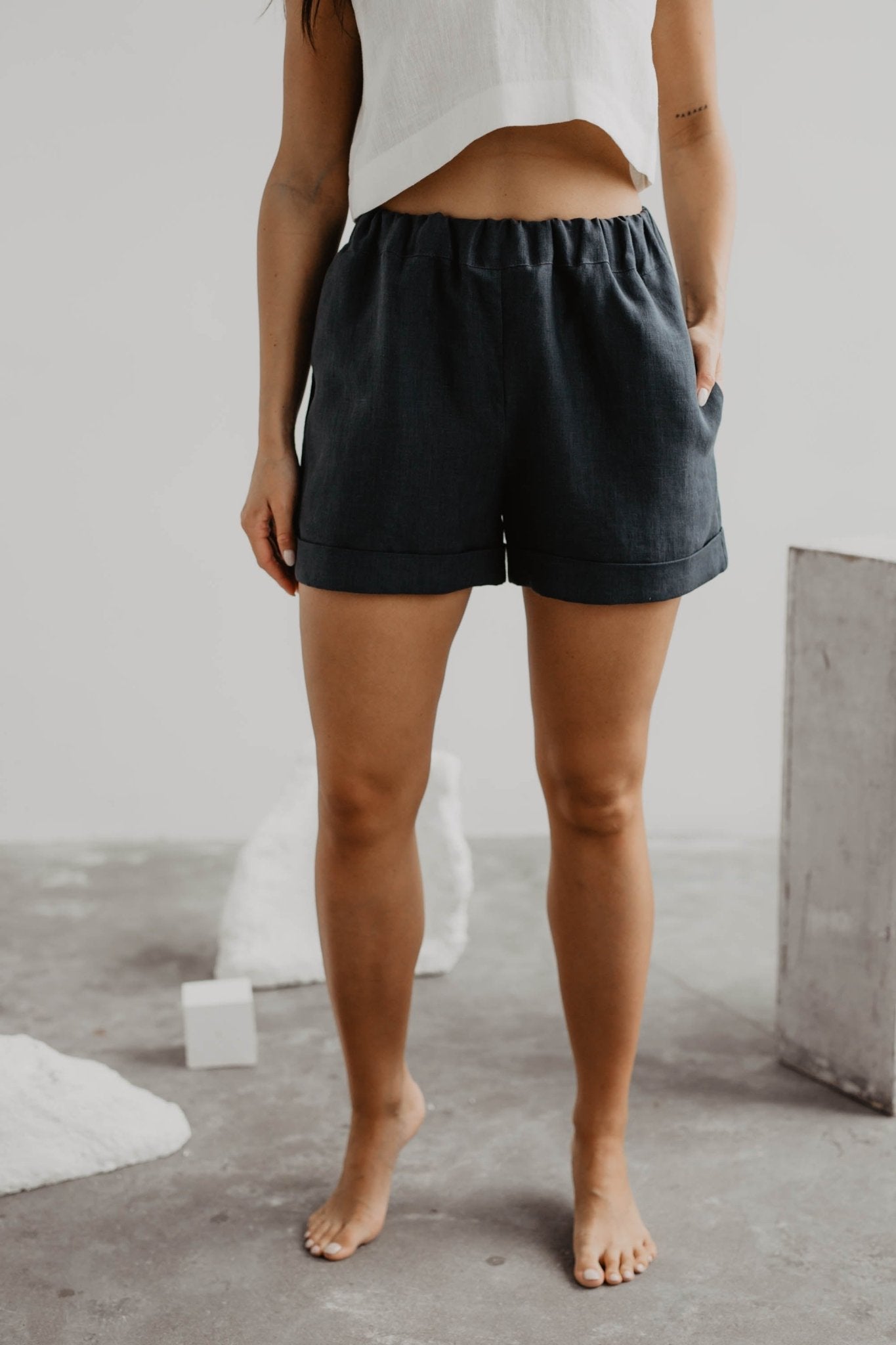 Linen shorts MIA - Her Linen