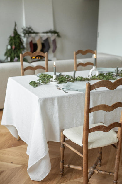 Linen tablecloth in White - Her Linen