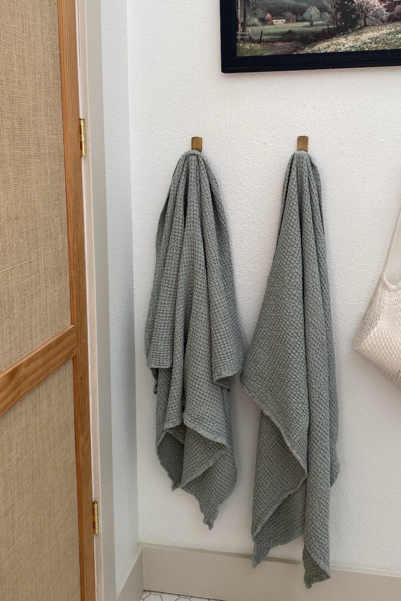Linen waffle bath towel - Her Linen