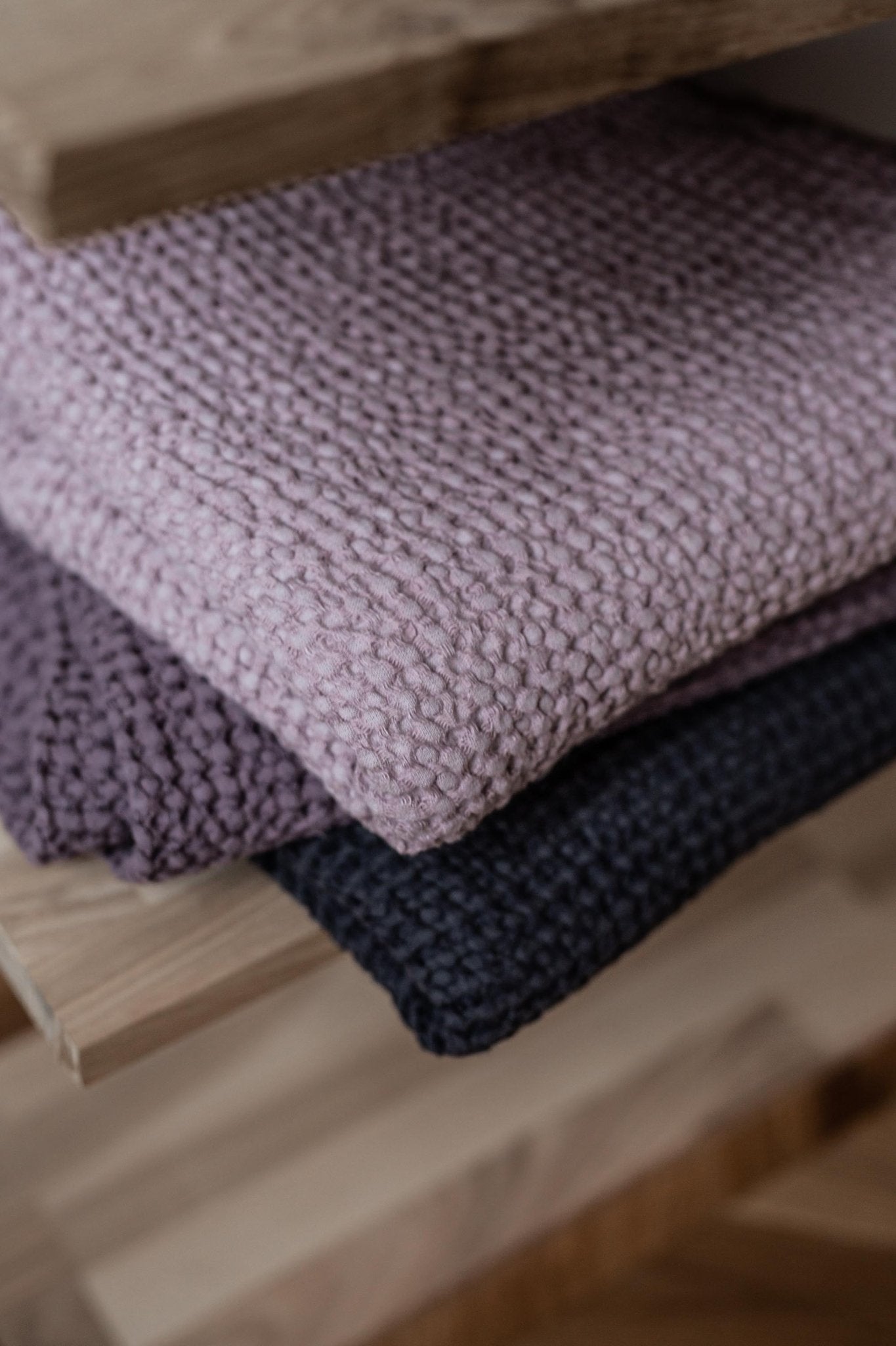 Linen waffle bath towel - Her Linen