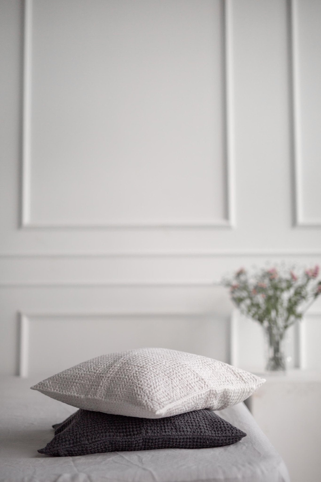 Linen waffle pillowcase - Her Linen