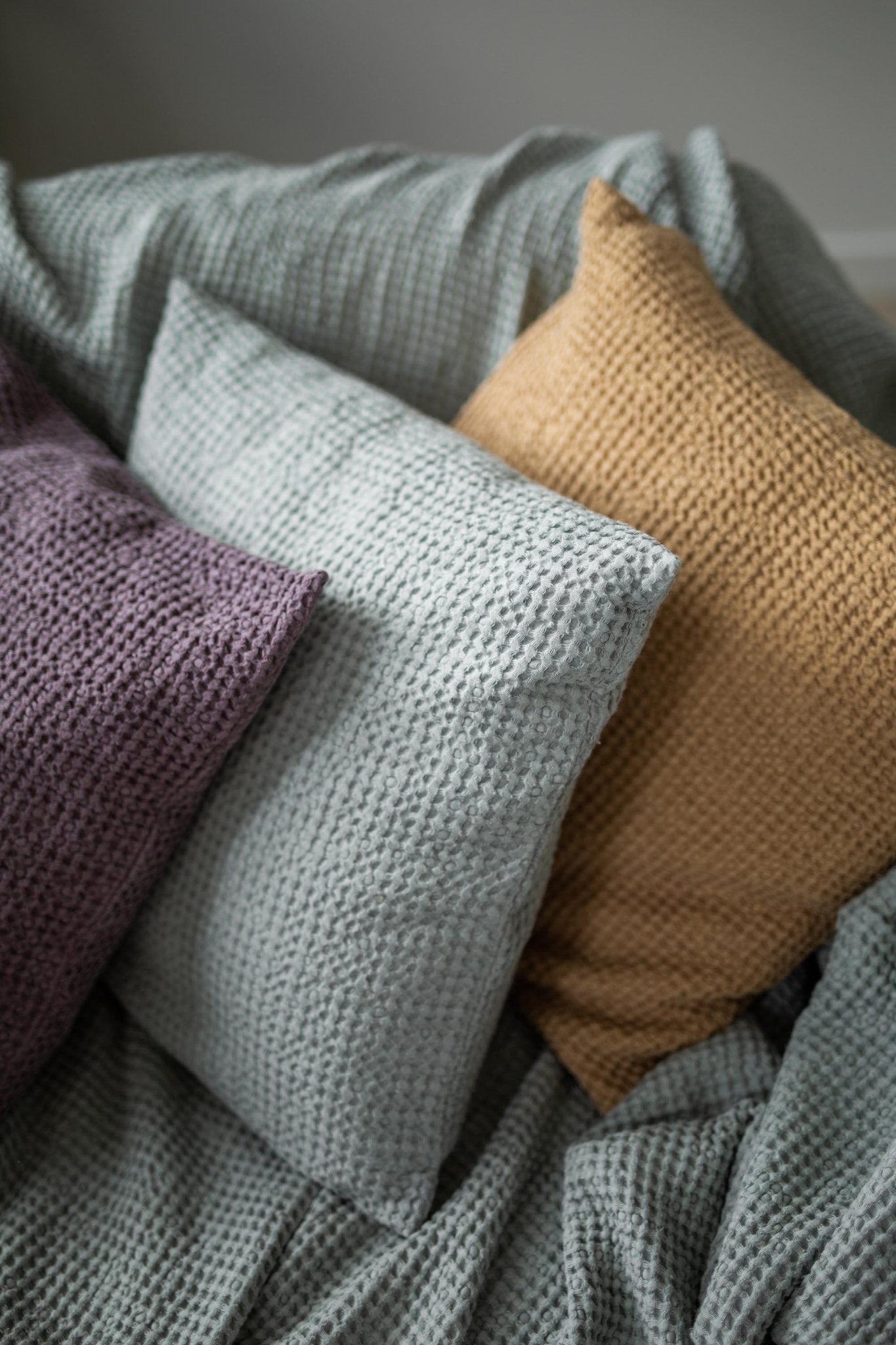 Linen waffle pillowcase - Her Linen
