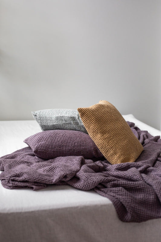Linen waffle pillowcase - Her Linen