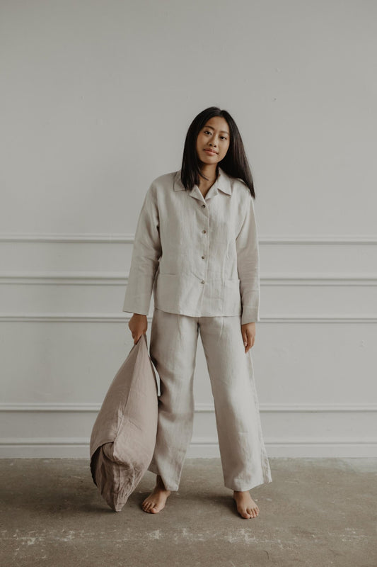Long sleeve pajama set Snooze - Her Linen