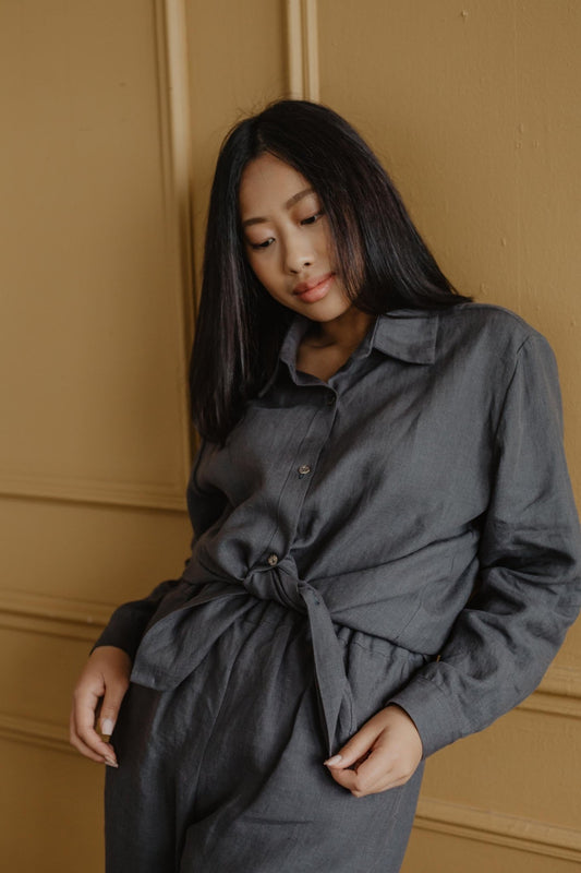 Odense casual linen shirt - Her Linen