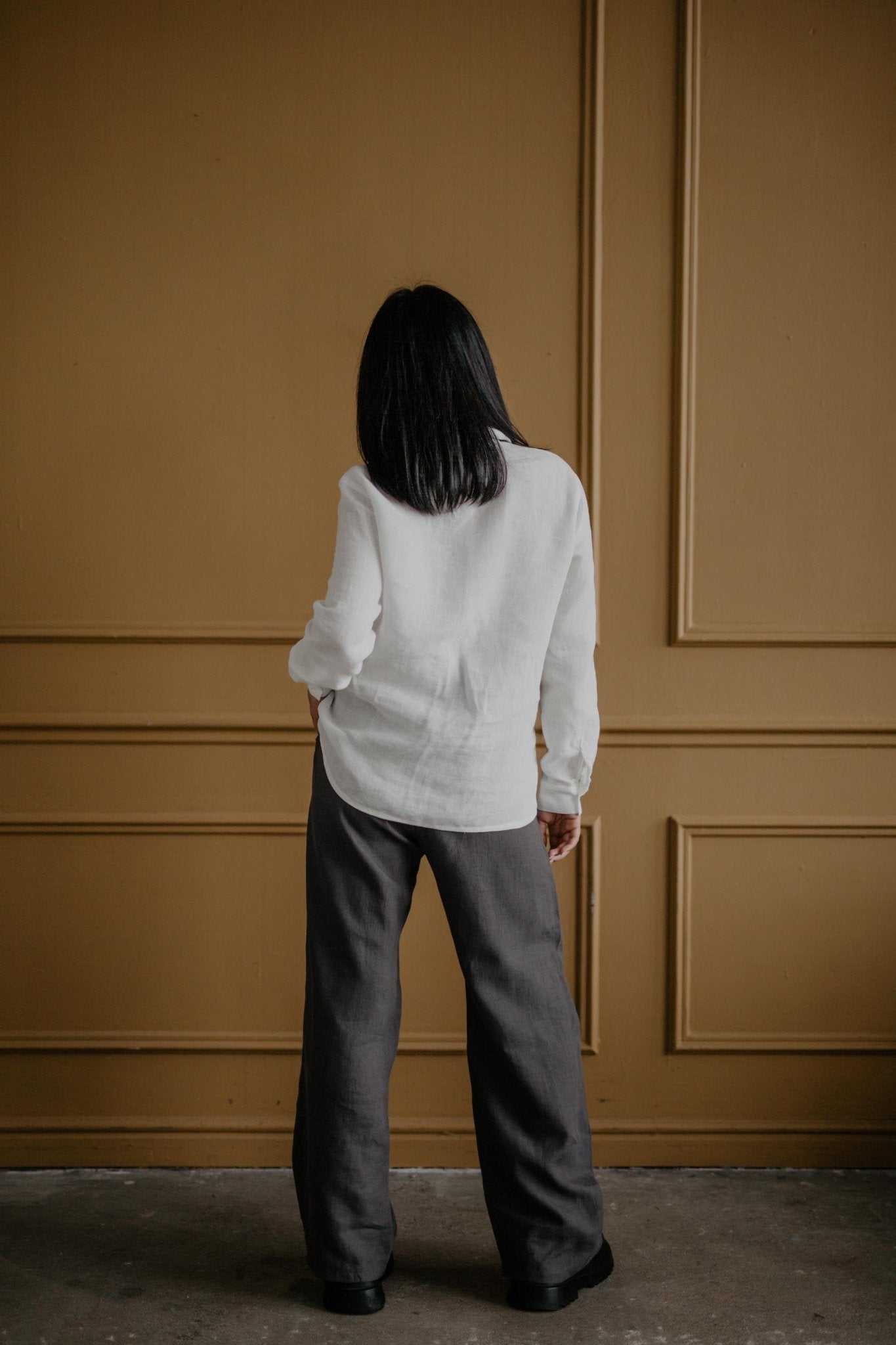 Oulu super long linen pants - Her Linen
