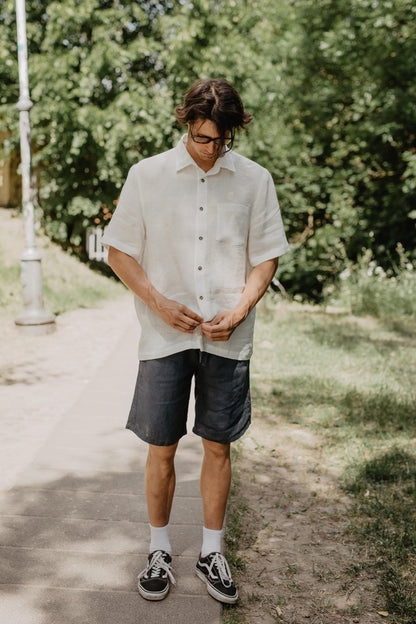 Oversized linen shirt MAGNUS - Her Linen